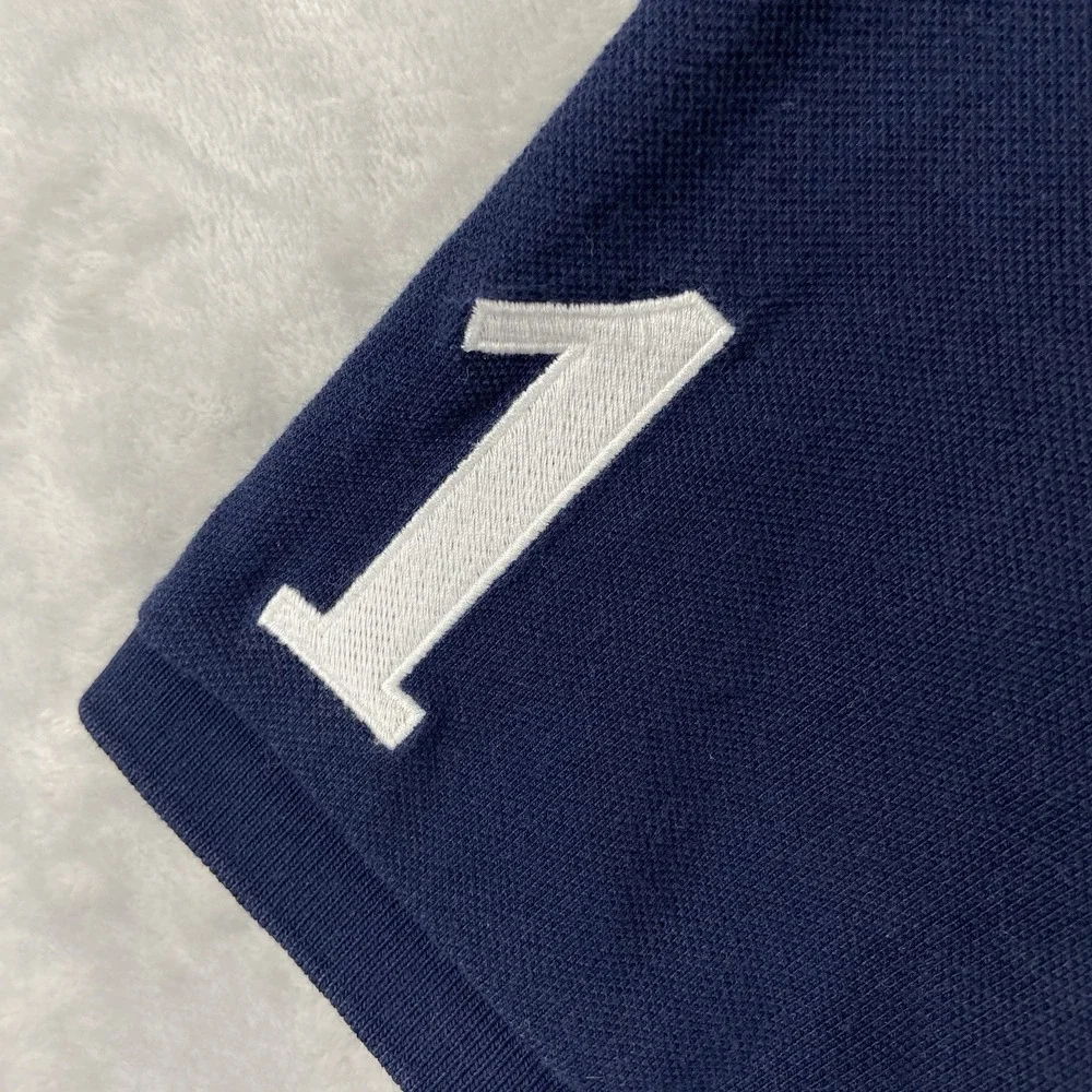 Polo Ralph Lauren Shirt Mens XL Rugby Big Pony Custom Slim Fit Crest Sash Patch